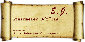 Steinmeier Júlia névjegykártya